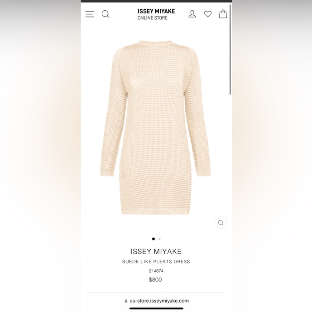 ISSEY MIYAKE SUEDE LIKE PLEATS - Picture 2 of 2